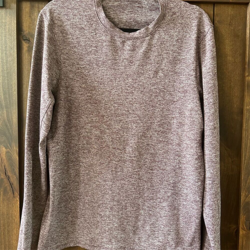 Lululemon Men's Heathered Long Sleeve Pullover Top Size M Multicolor
